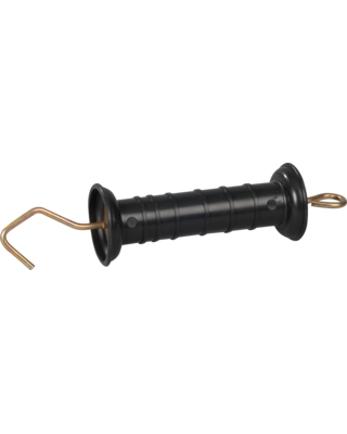 Patura Poortgreep met trekbegrenzing en haak, zwart, 5 stuks