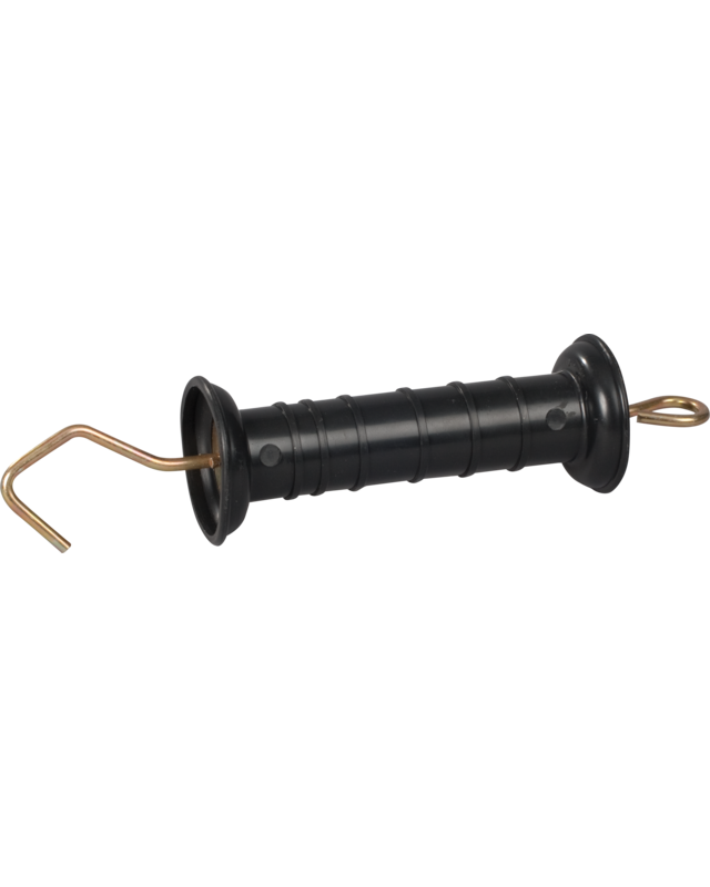 Patura Poortgreep, zwart, met haak en veer met trekbegrenzing (5 stuk / pak)