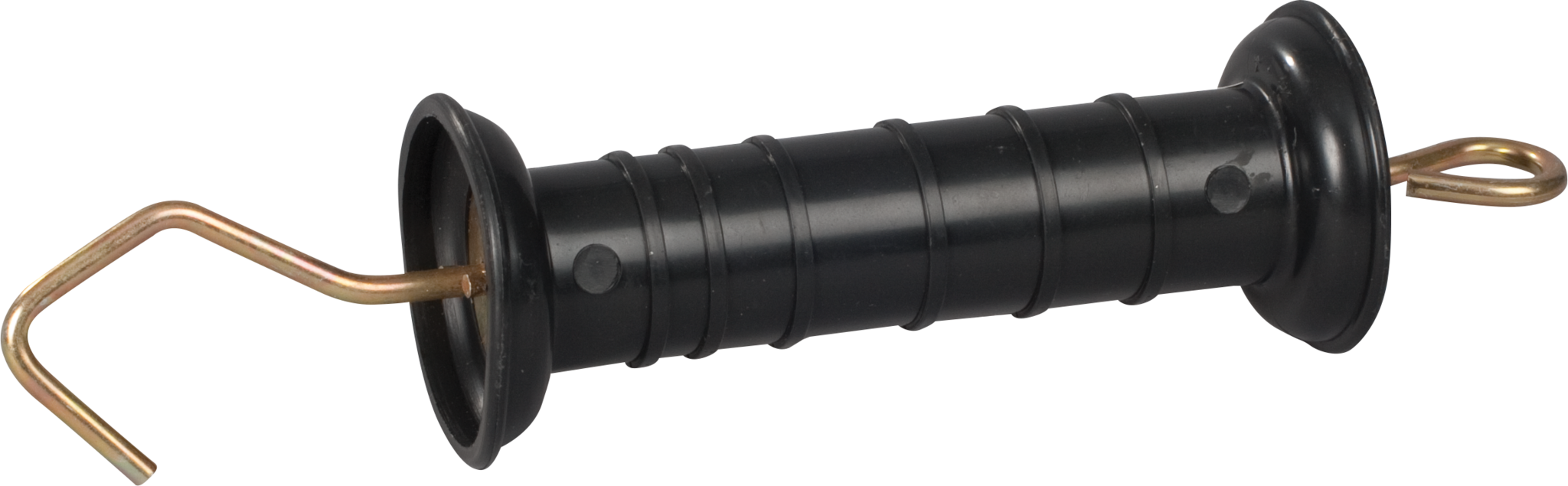 Patura Poortgreep, zwart, met haak en veer met trekbegrenzing (5 stuk / pak)