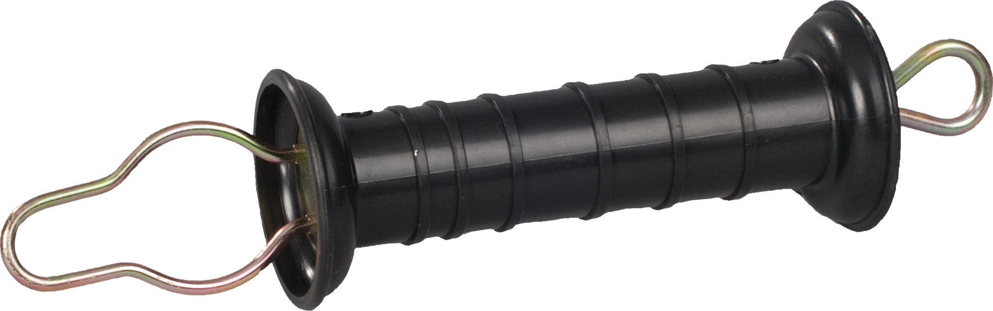 Patura Poortgreep, zwart met oog en veer met trekbegrenzing (5 stuk / pak)