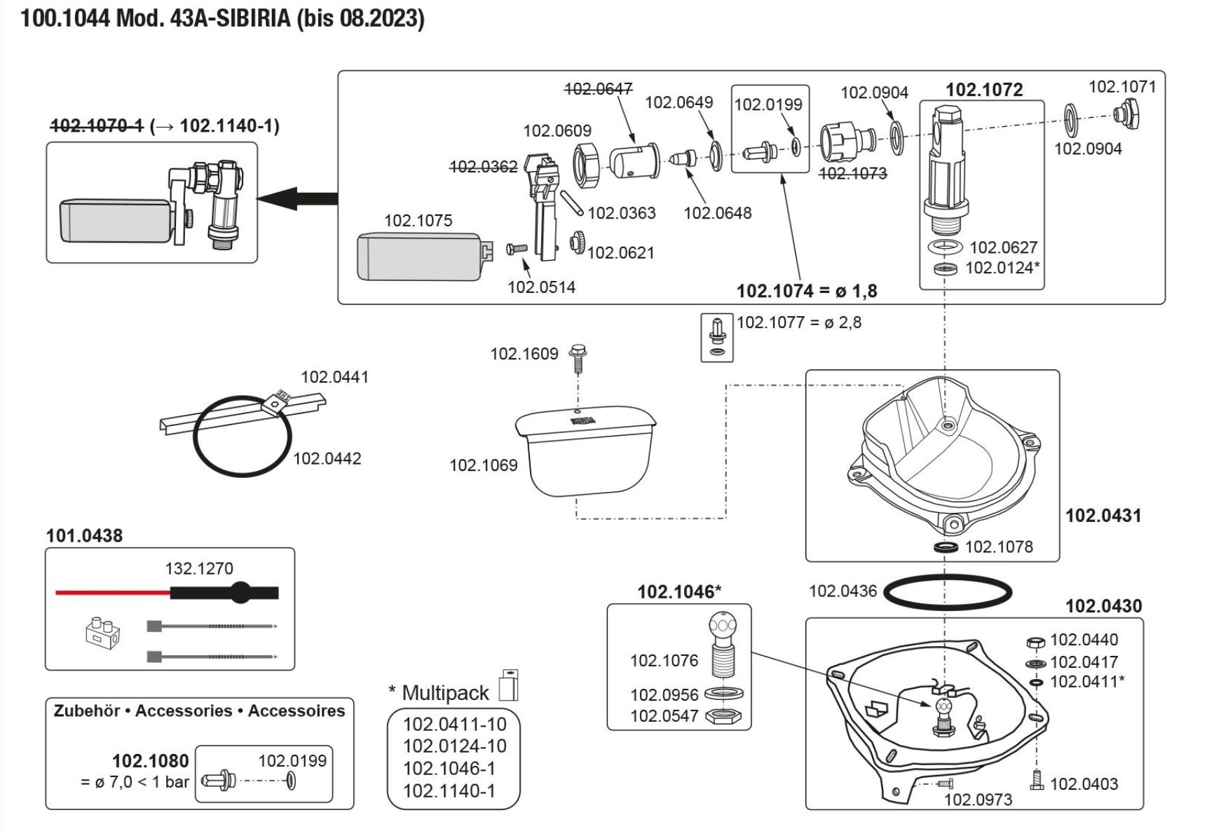 Patura Drinkbak Mod. 41A - Sibiria, Oververhittings-Thermostaat 24 Volt, 180 W