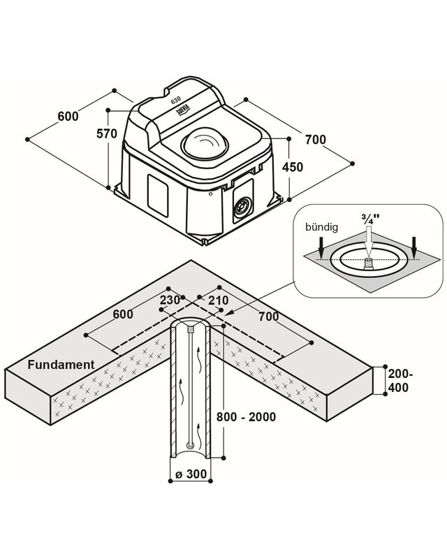 Patura Thermo - Quell Mod. 630, 1 Bal geisoleerde drinkbak 40 Ltr.