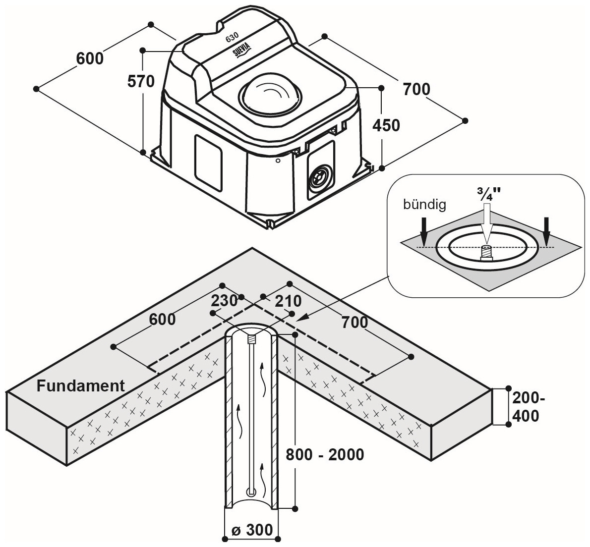 Patura Thermo - Quell Mod. 630, 1 Bal geisoleerde drinkbak 40 Ltr.