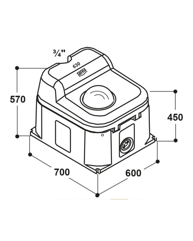 Patura Thermo - Quell Mod. 630, 1 Bal geisoleerde drinkbak 40 Ltr.