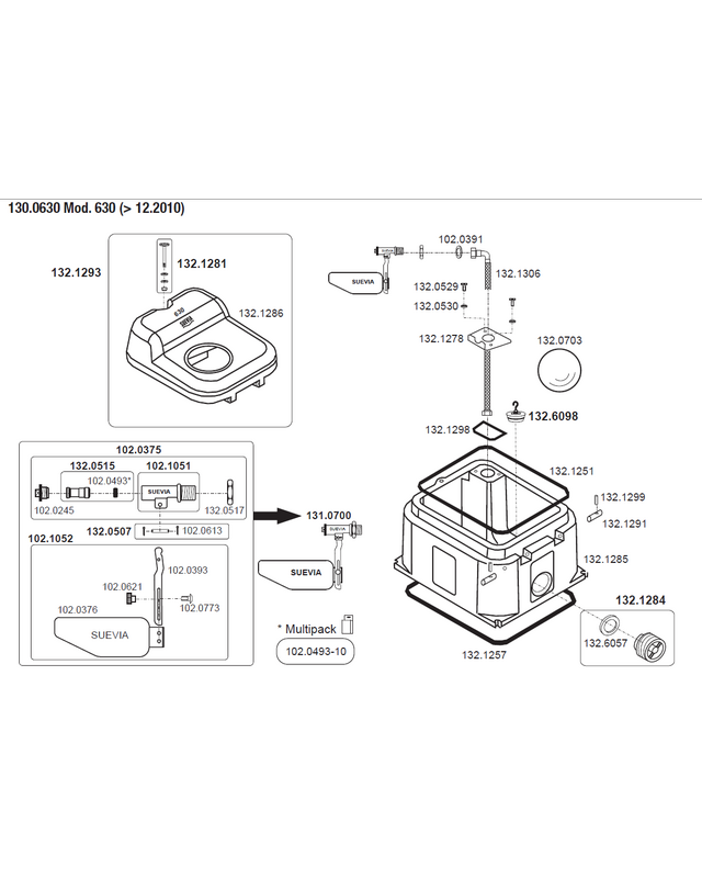Patura Thermo - Quell Mod. 630, 1 Bal geisoleerde drinkbak 40 Ltr.