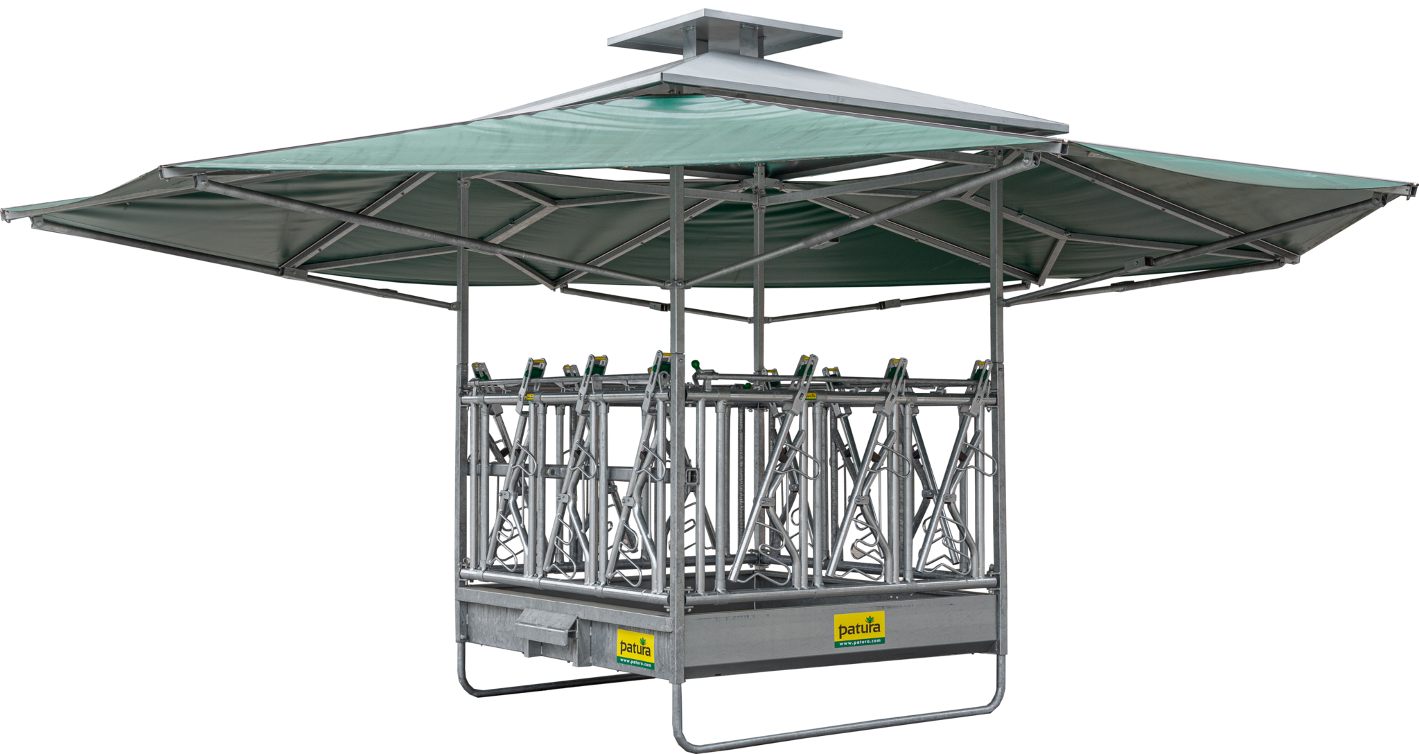 Patura Klima-Ruif met zelfsluitend veiligheidsvoerhekken