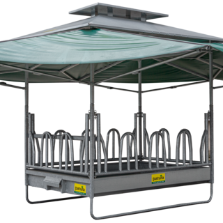 Patura Klima-Grote balen ruif met palissade voerhek