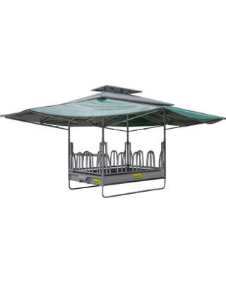 Patura Klima-Grote balen ruif met palissade voerhek