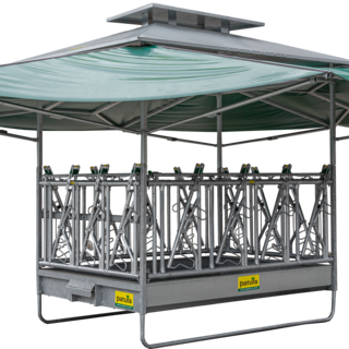 Patura Klimaatruif grote balen met veiligheidsvoerhek