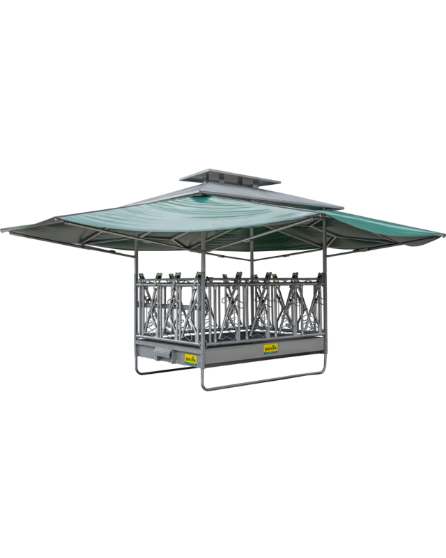 Patura PATURA Klima-Groten balen ruif met zelfsluitend veiligheidsvoerhekken