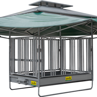 Patura Klimaatruif grote balen met veiligheidsvoerhek voor paarden