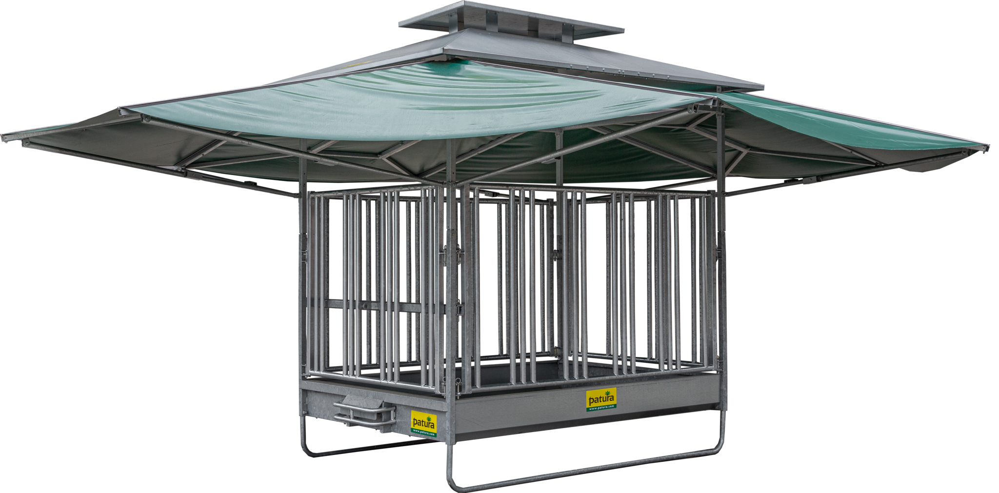 Patura Klimaatruif grote balen met veiligheidsvoerhek voor paarden