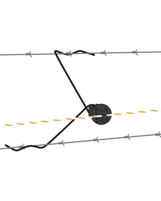 Afstandisolator draad 30cm