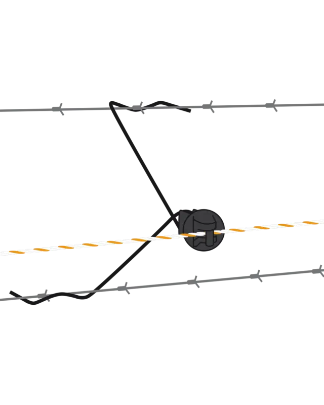 Afstandisolator draad 30cm