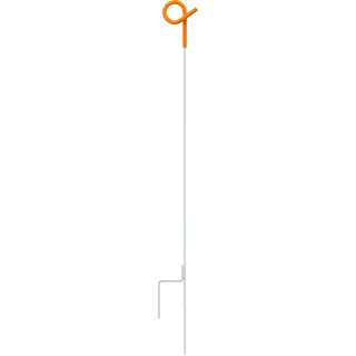 Veerstalen paal met krulisolator