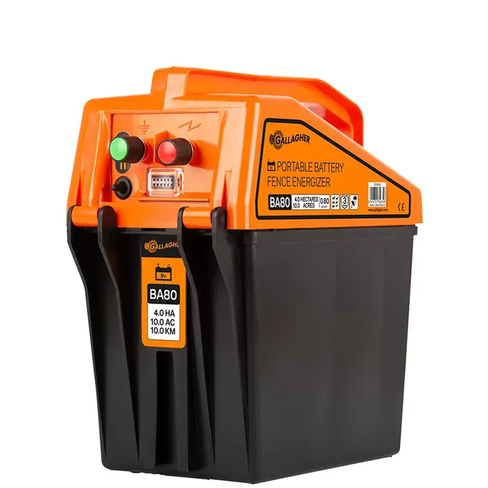 BA80 9V batterij schrikdraadapparaat (0,8J - 9V/12V)