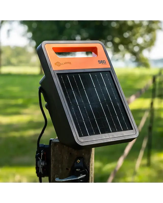 S60li Zonnepaneel schrikdraadapparaat incl. accu (0,6J - Solar)