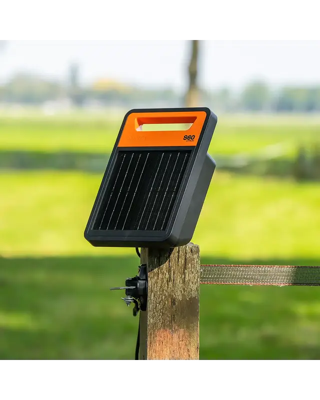 S60li Zonnepaneel schrikdraadapparaat incl. accu (0,6J - Solar)