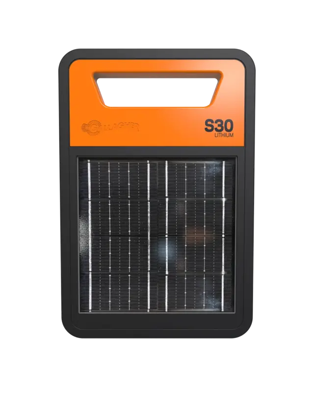 S30li Zonnepaneel schrikdraadapparaat incl. accu (0,3J - Solar)