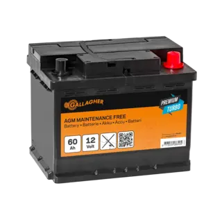 Gallagher Accu 12V/60Ah Premium Turbo AGM - 242x175x190