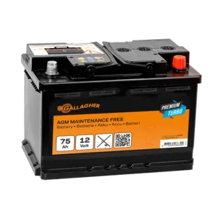 Gallagher Accu 12V/75Ah Premium Turbo AGM - 278x175x190