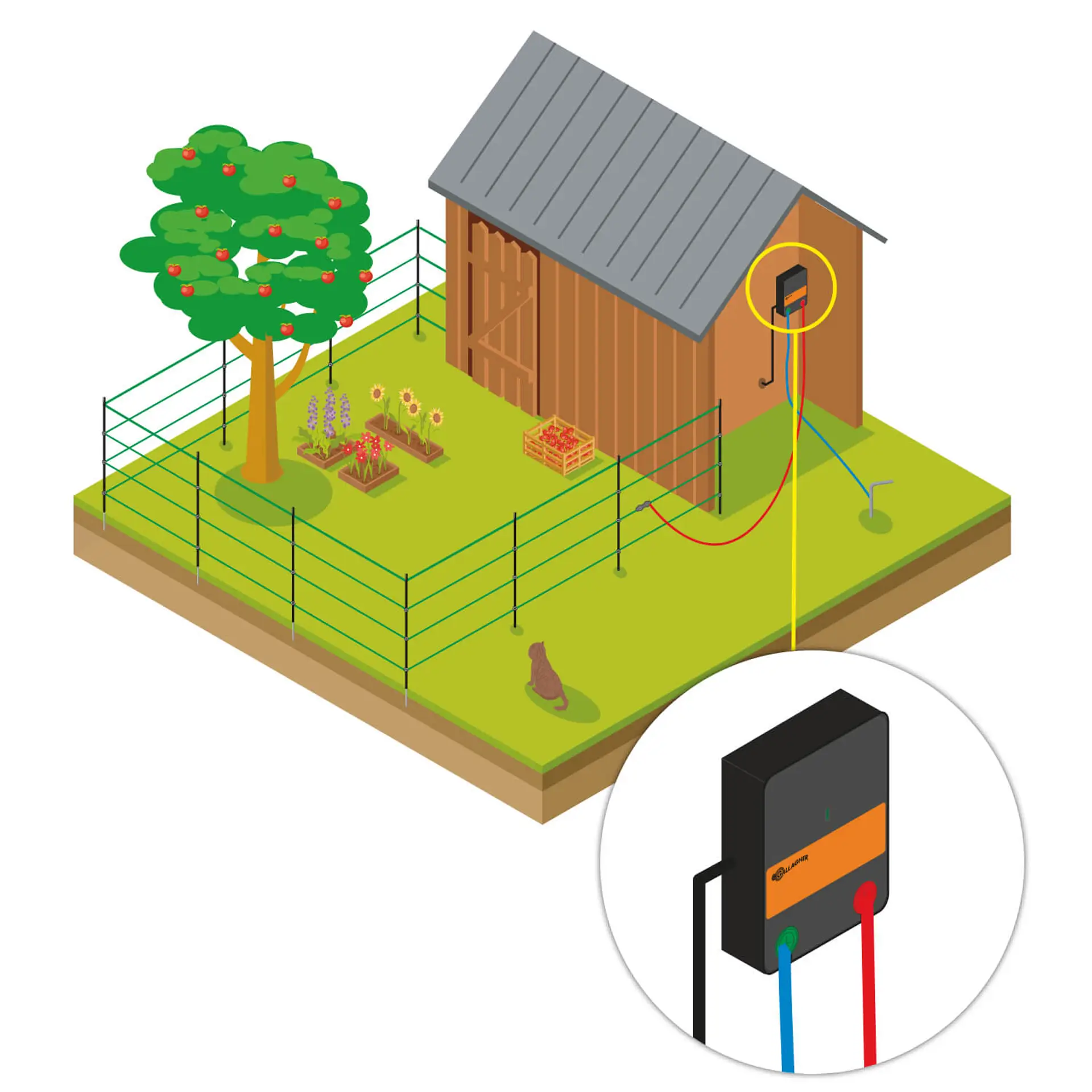 Huisdier en Tuin kit - Lichtnet