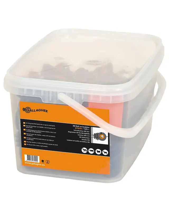 XDI schroef-ringisolator metaal M6x23mm