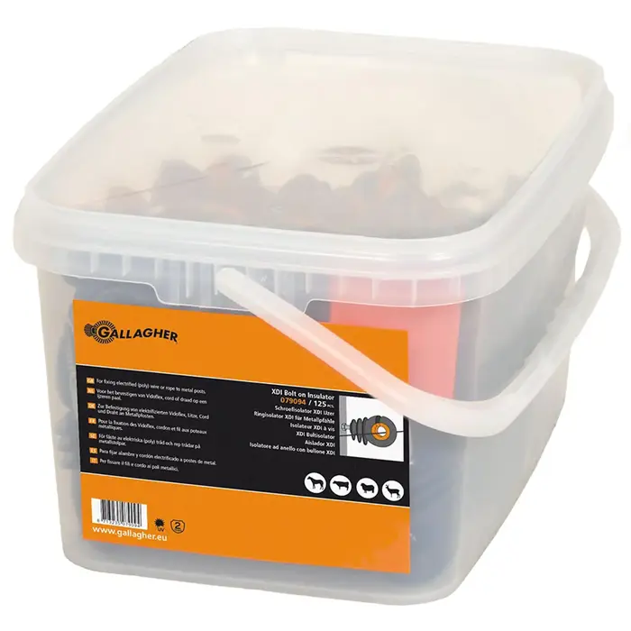 XDI schroef-ringisolator metaal M6x23mm