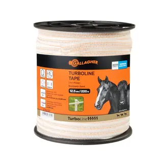 Gallagher TurboLine lint 12,5 mm (wit, 200 meter)