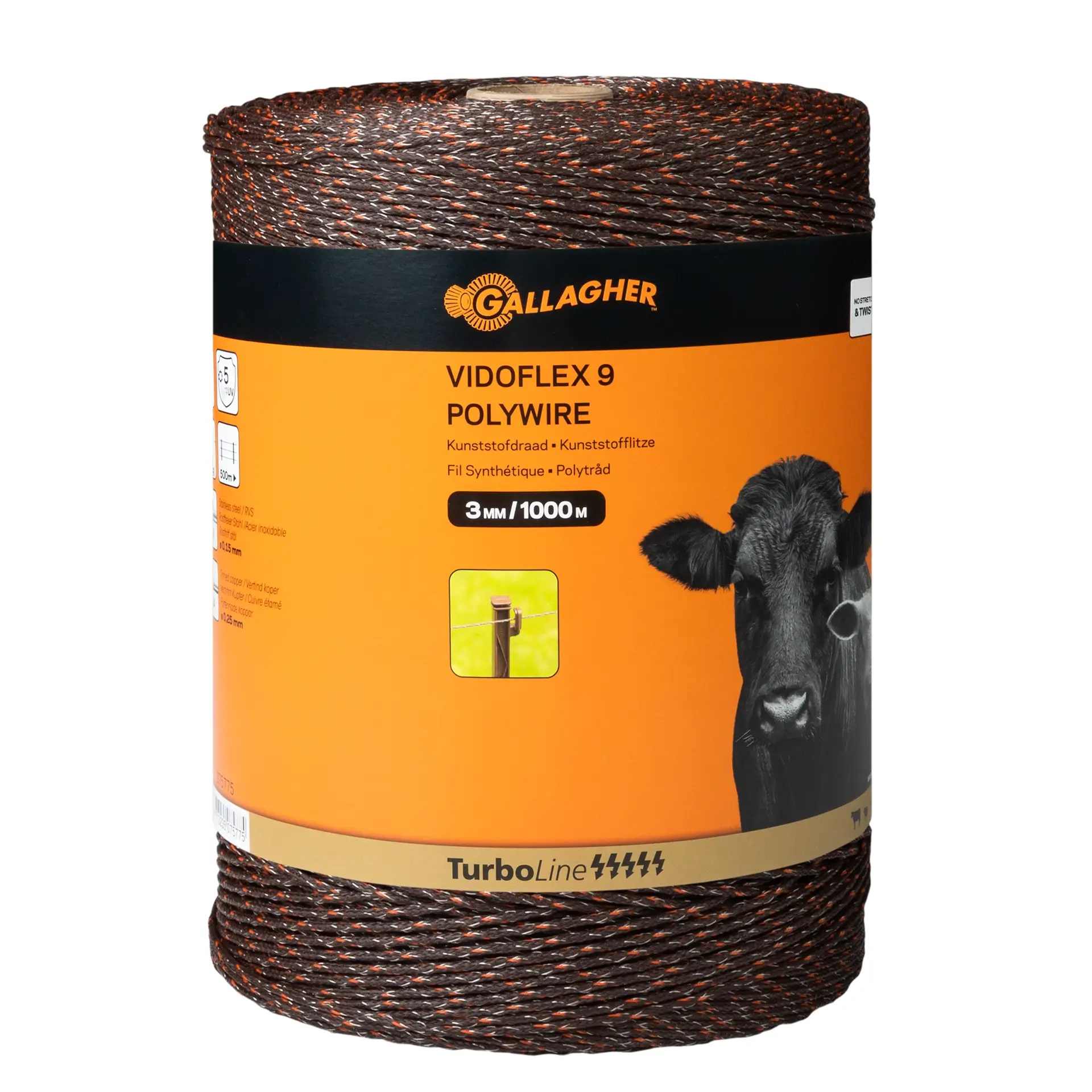 Gallagher Vidoflex 9 TurboLine (terra, 1000 meter)