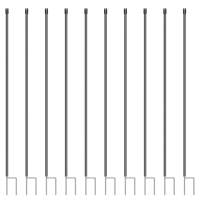 Gallagher Hertenpaal kunststof (zwart, ø19mm - 2,00 meter, 10 stuks)