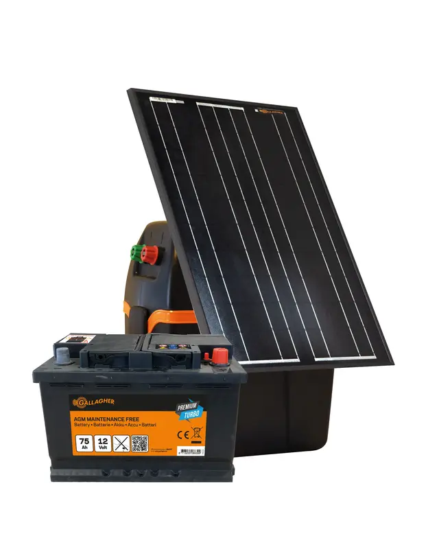 S230 Zonnepaneel schrikdraadapparaat incl. 75Ah accu (1,5J - 12V/Solar)