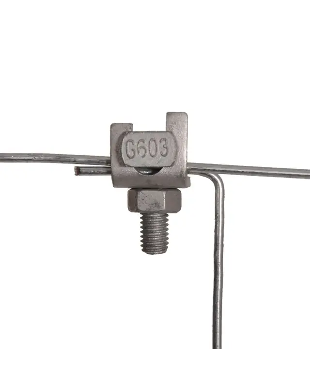 Draadklem (gebogen, 100 stuks, inclusief moer)