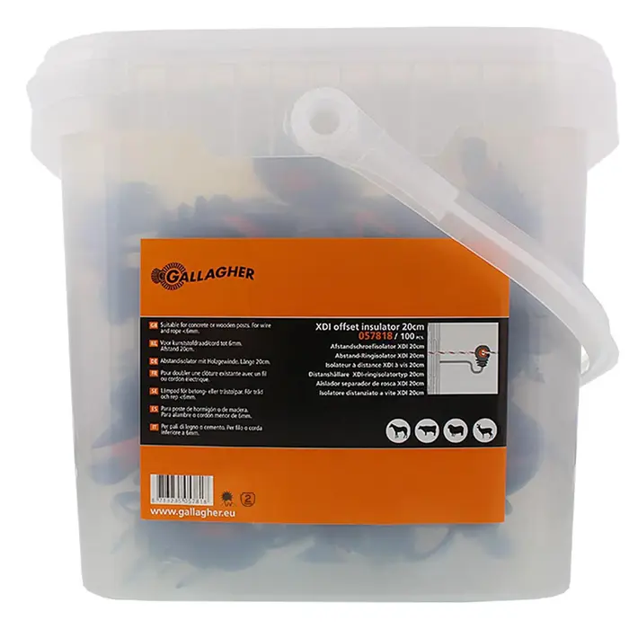 Afstandschroefisolator XDI hout gebogen 18cm