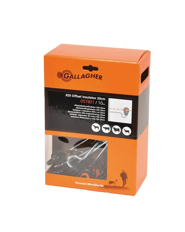 Afstandschroefisolator XDI hout gebogen 18cm