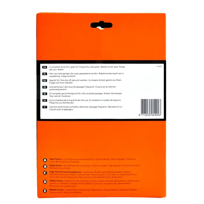 Stroomgeleidend doorrijhek