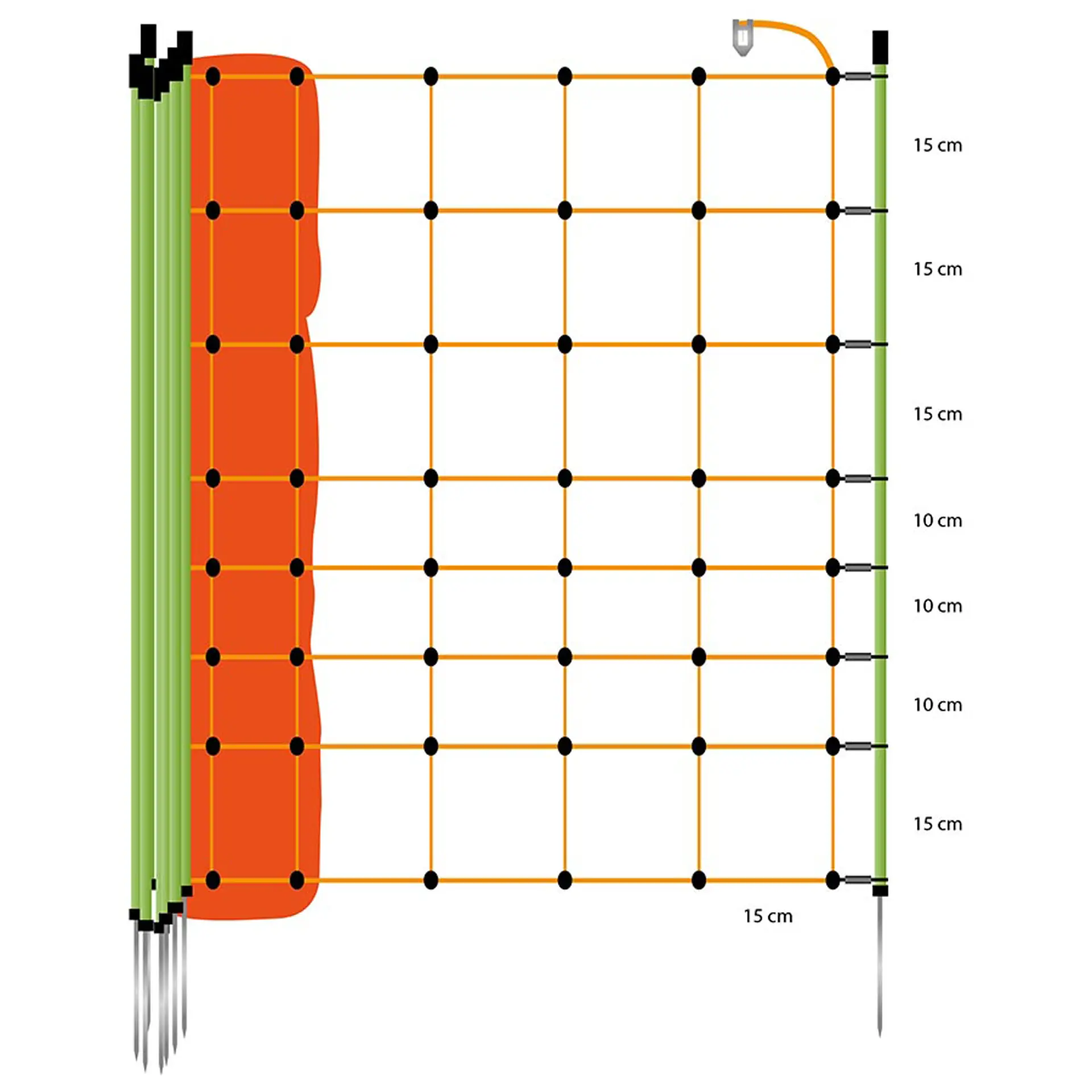 Gallagher Schapennet, 90cm, 50m (enkele pen)