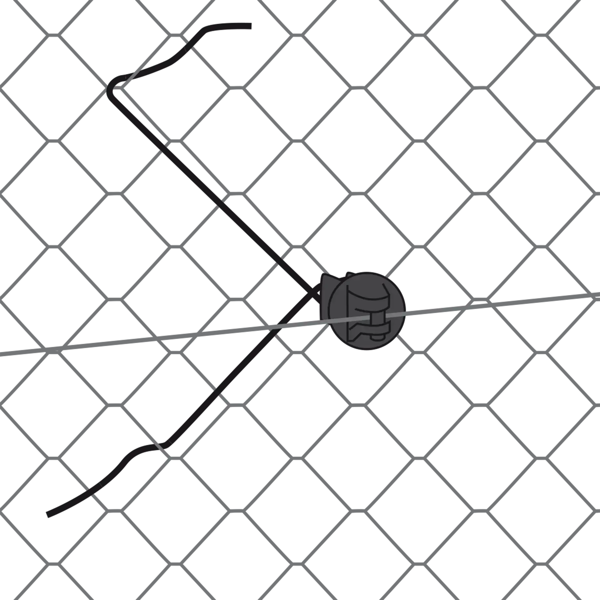 Gallagher Afstandisolator (gaas, 32cm, 25 stuks)