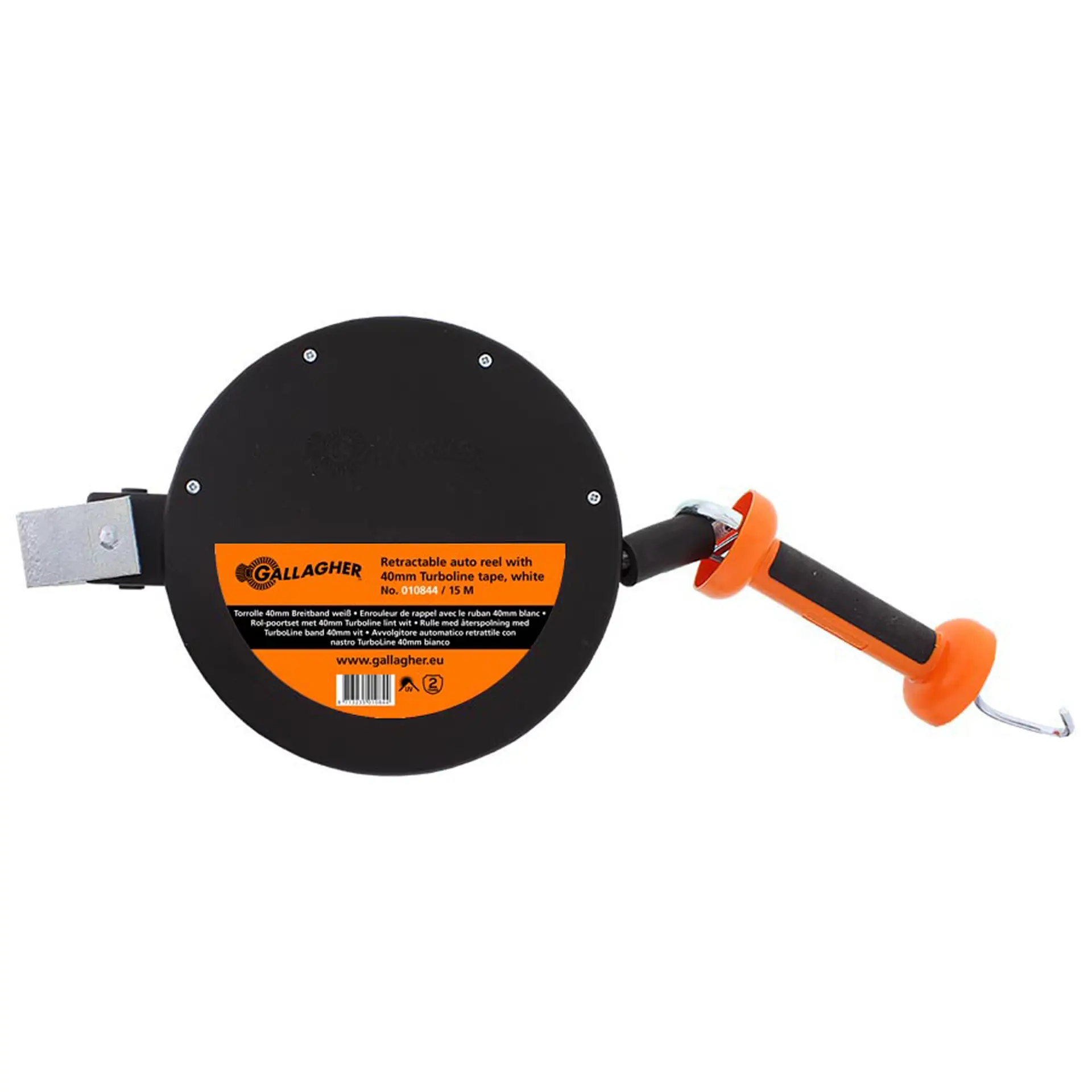 Rol-poortset 40 mm lint (15 meter, wit)