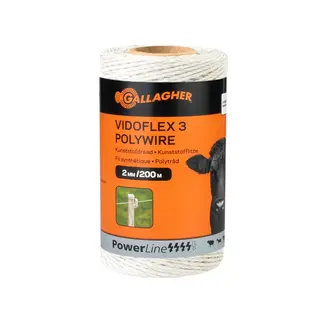 Gallagher Vidoflex 3 Powerline (wit, 200 meter)