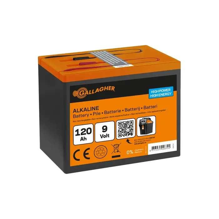 9V Powerpack Alkaline batterij