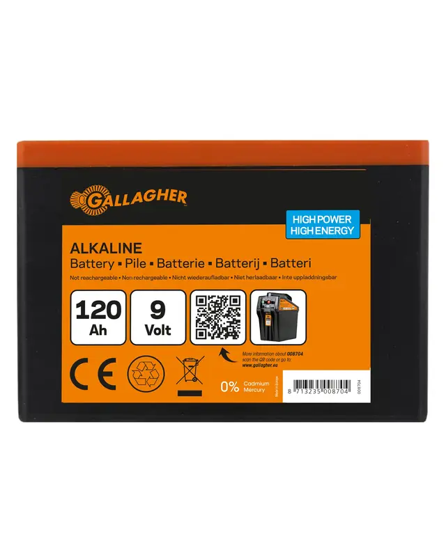 9V Powerpack Alkaline batterij