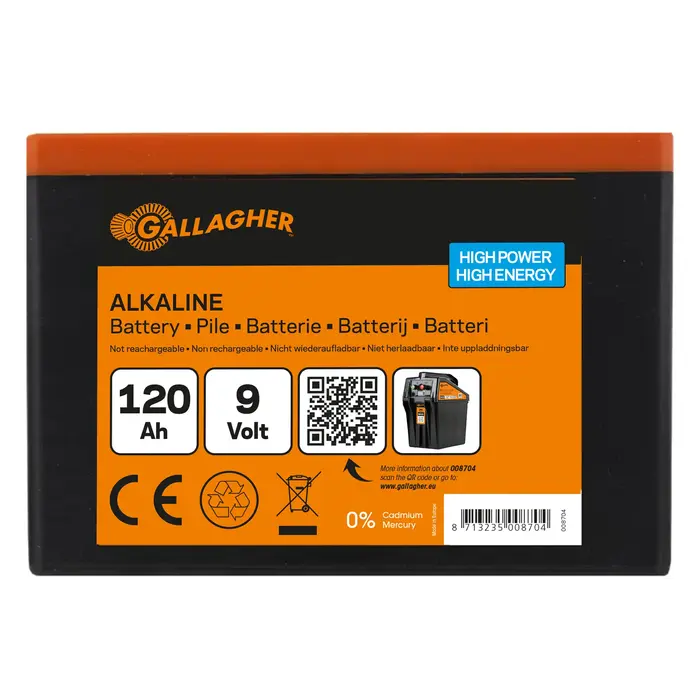 9V Powerpack Alkaline batterij