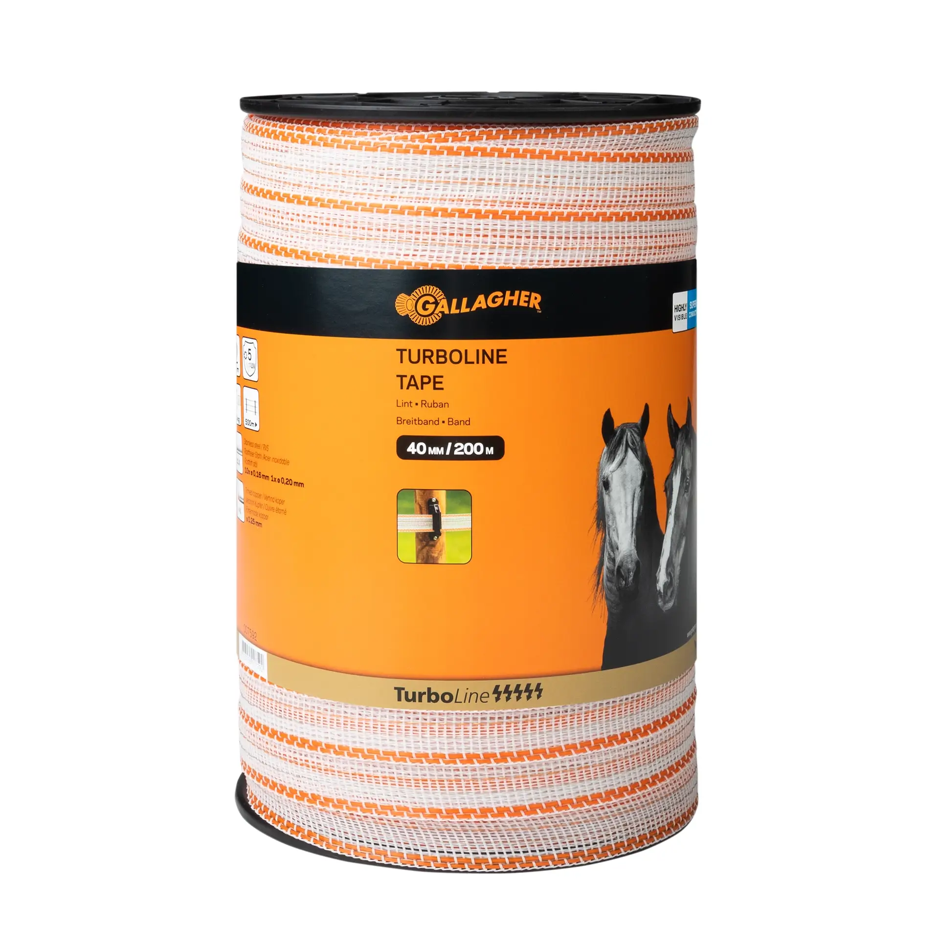 Gallagher TurboLine lint 40 mm (wit, 200 meter)