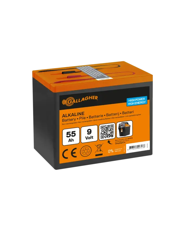 9V Powerpack Alkaline batterij