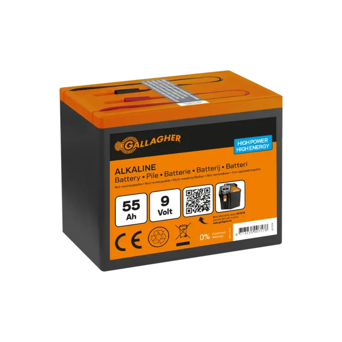 9V Powerpack Alkaline batterij