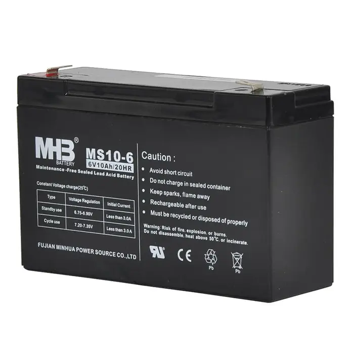 Batterij 6V 12Ah voor S40/S40LE