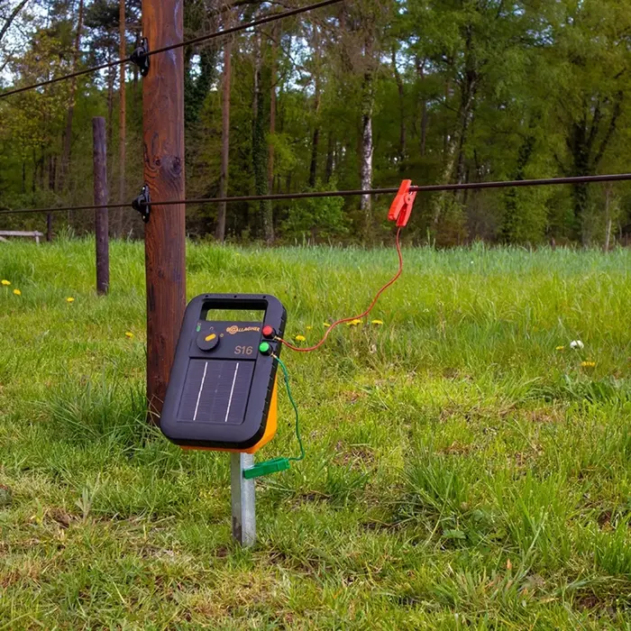 Gallagher S16li Zonnepaneel schrikdraadapparaat incl. accu (0,16J - Solar)