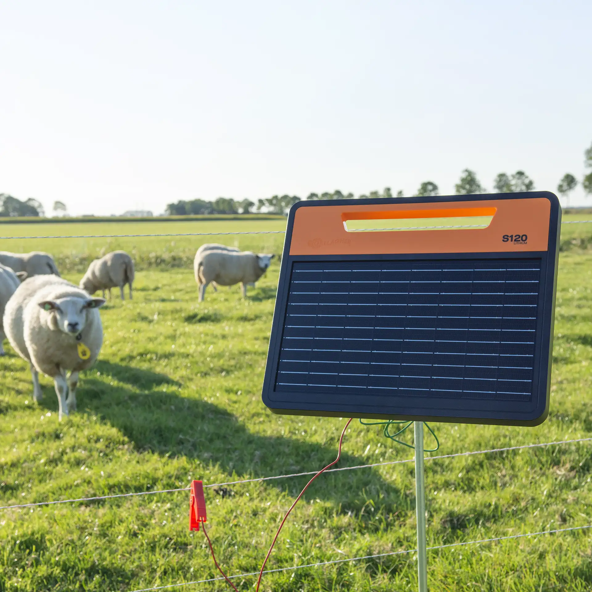 S120li Zonnepaneel schrikdraadapparaat incl. accu (1,2J - Solar)