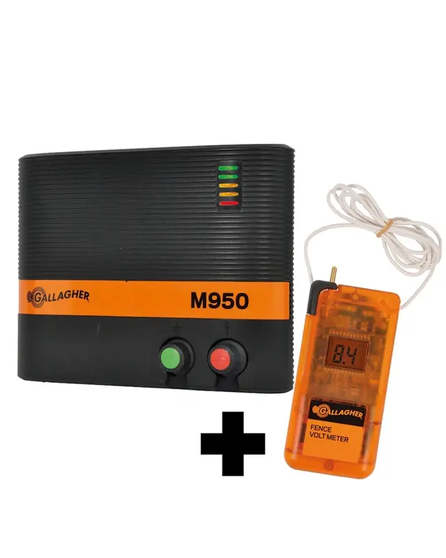 M950 Netstroom schrikdraadapparaat (9J - 230V) met gratis voltmeter